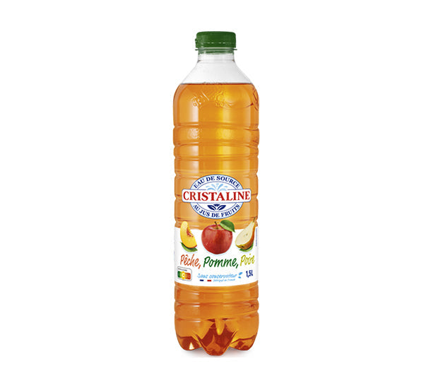 Cristaline Jus Pomme Poire Peche 6 x 1,5L