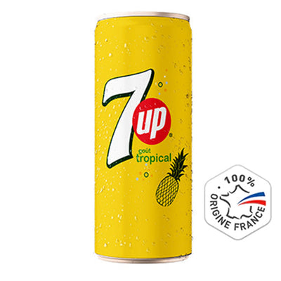 7UP GOUT TROPICAL PACK DE 24 X 33CL