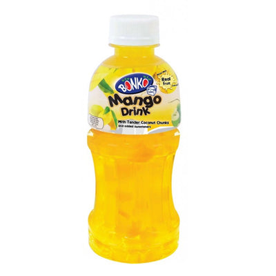 FRUIT DRINK WITH NATA DE COCO MANGO FLAVOR BONKO CUBE BRAND 24*320ML