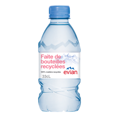 EVIAN MINÉRALE NATURELLE PLATE 33CL X 24